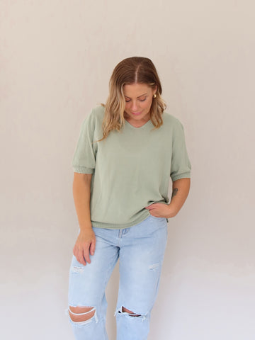 Mollie Top - Sage