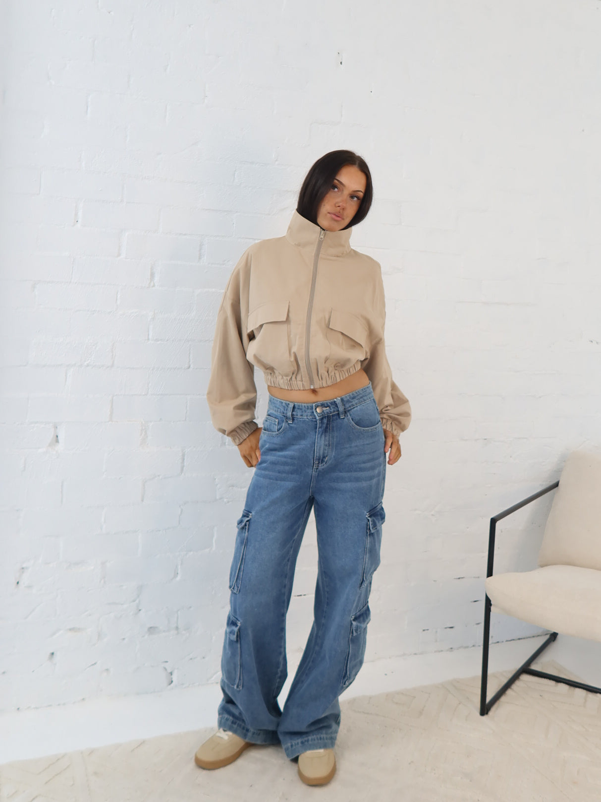 Shasta Bomber Jacket- Bone