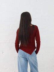 Reid Top - Burgundy