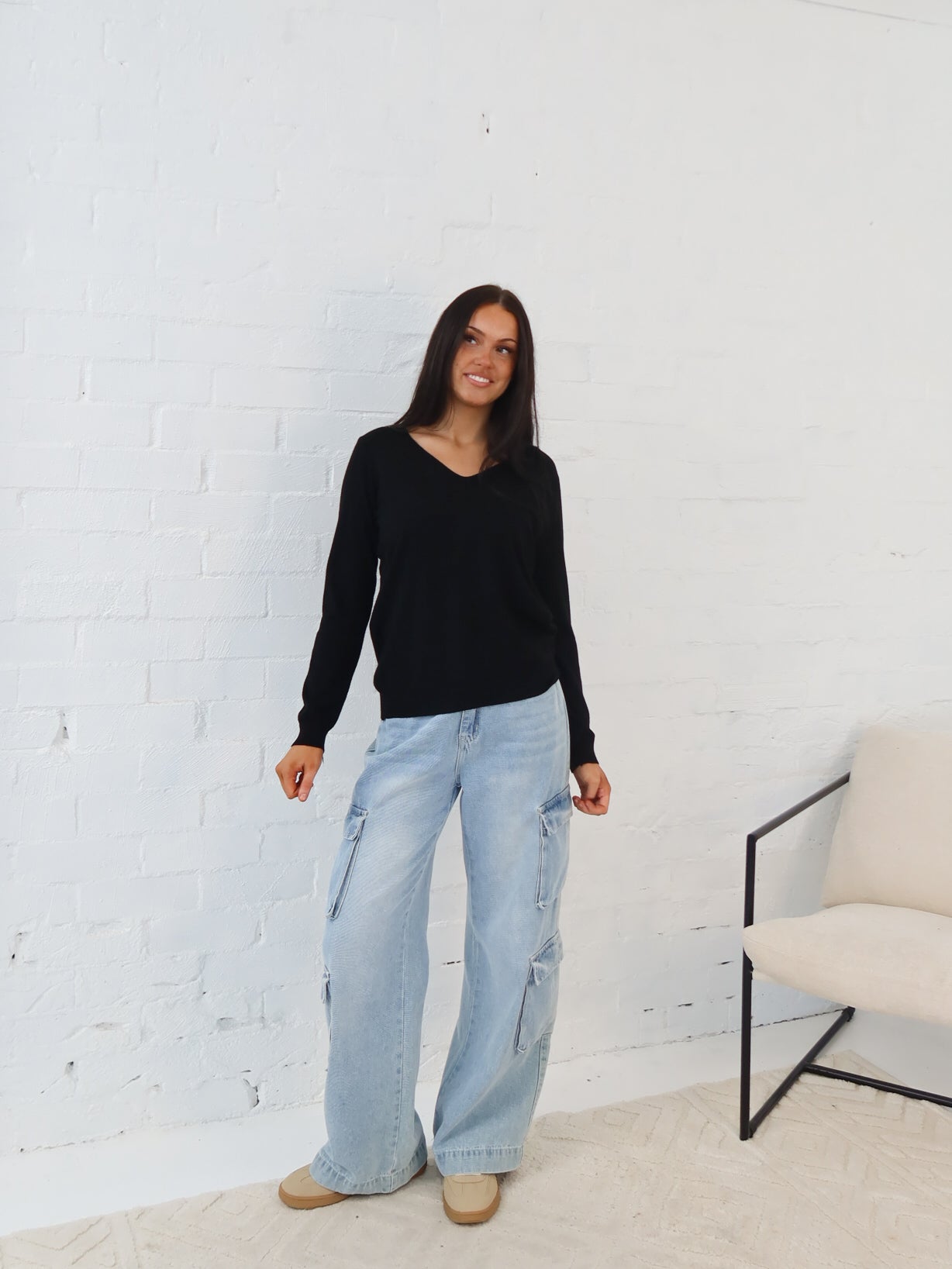 Karla Knit Top- Black