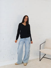 Karla Knit Top- Black