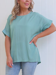 Tamsin Blouse - Moss Green