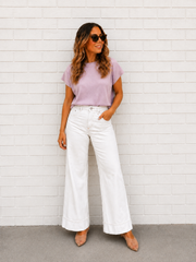 Mariah Knit Top - Lilac