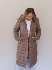 Carson Coat - Taupe