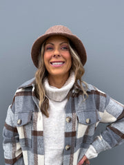 York Cloche Hat - Taupe