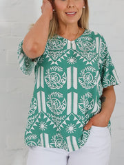 Renee Top- Green
