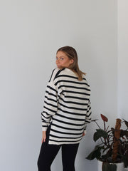 Taryn Knit - Vanilla/Black