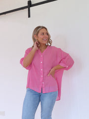 Mimi Blouse - Fuchsia