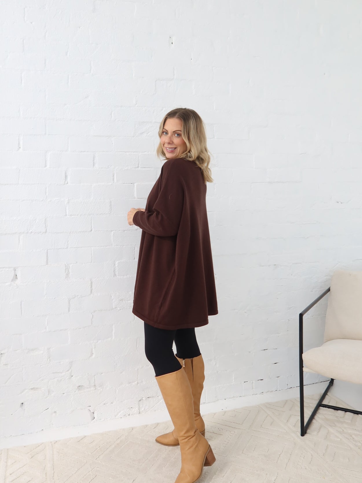 Avery Knit -Chocolate