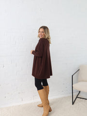 Avery Knit -Chocolate