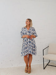 Astrid Dress- Blue