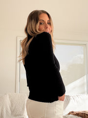 Sidney Knit Top- Black