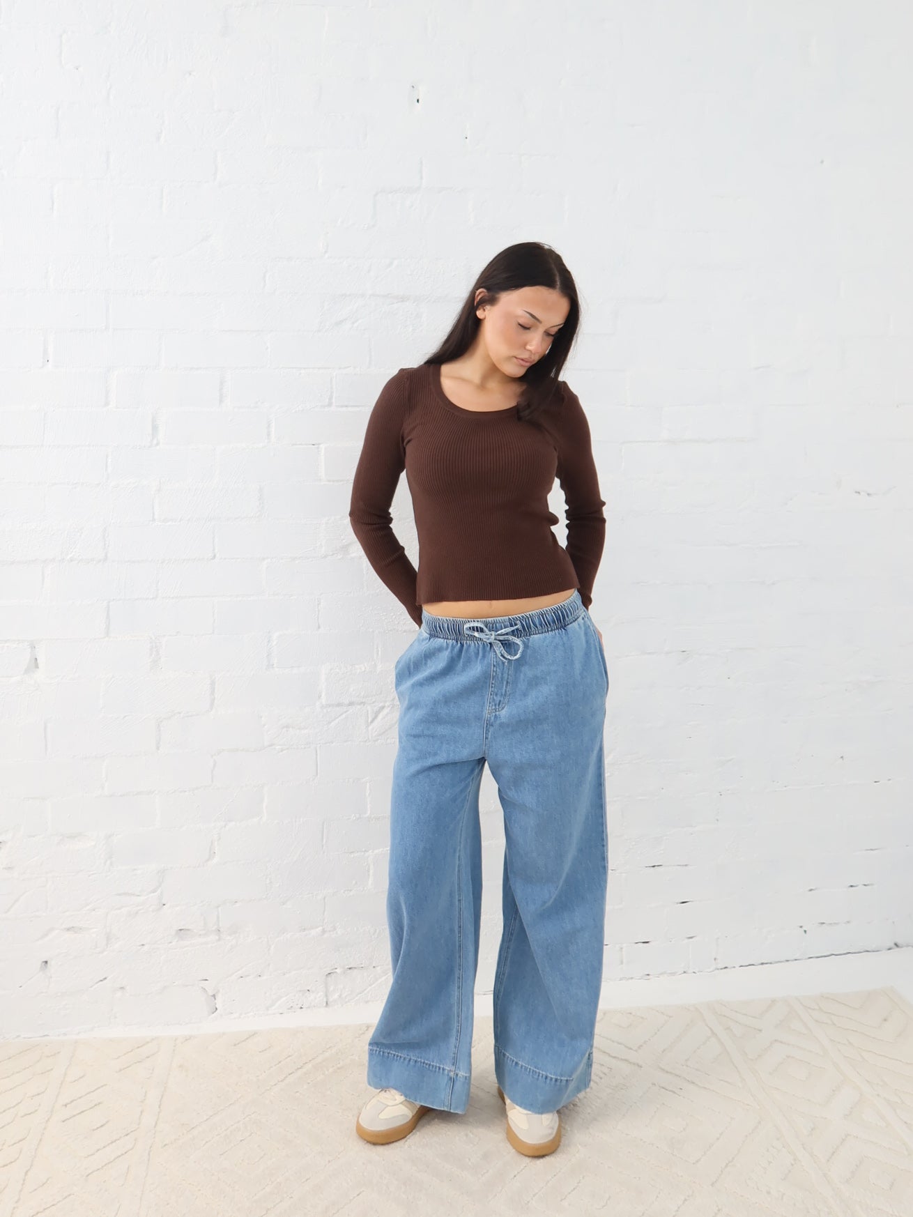 Selma Knit Top - Chocolate