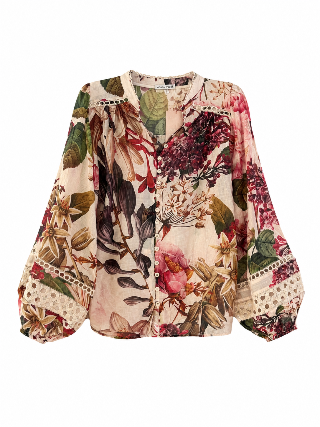 Bloom Shirt- Beige Floral