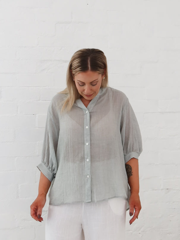 Mimi Blouse - Silver