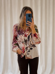 Bloom Shirt- Beige Floral