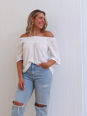 Ashton Top - White