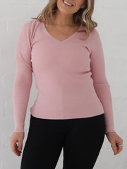 Dawson Knit Top - Pink