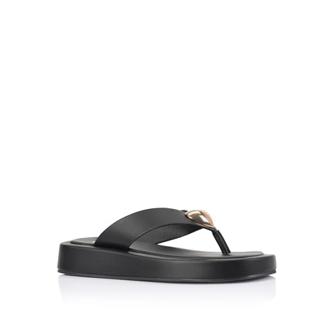 Bosley Platform Thongs - Black