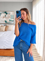 Chloe Top- Cobalt