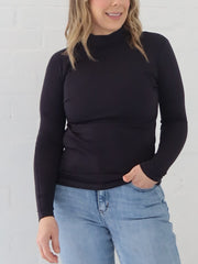 Wilder Long Sleeve Top - Navy