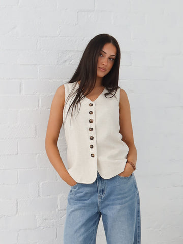 Carter Vest - Natural