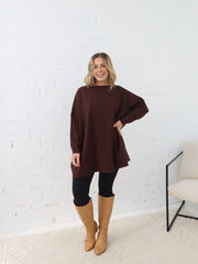 Avery Knit -Chocolate