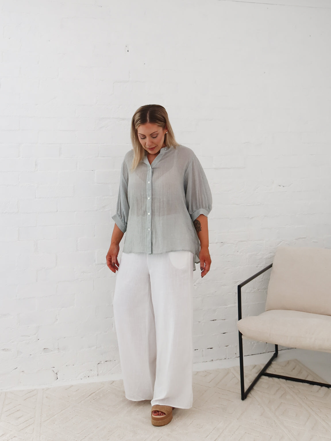 Mimi Blouse - Silver