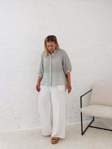 Mimi Blouse - Silver