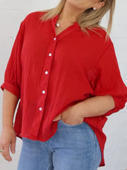 Mimi Blouse - Rich Red