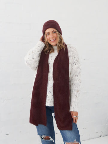 Claudia Beanie - Burgundy