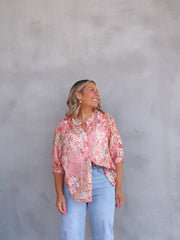 Mimi Blouse - Floral Pink