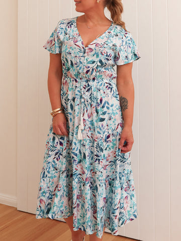 Longreach Dress - Blue