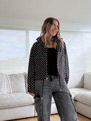 Polka Dot Jacket- Black