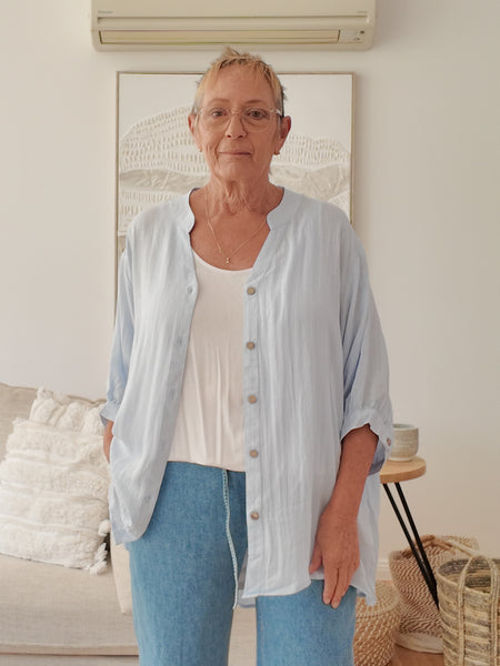 Effy Blouse- Powder Blue