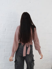 Dixie Wrap Top- Dusty Pink