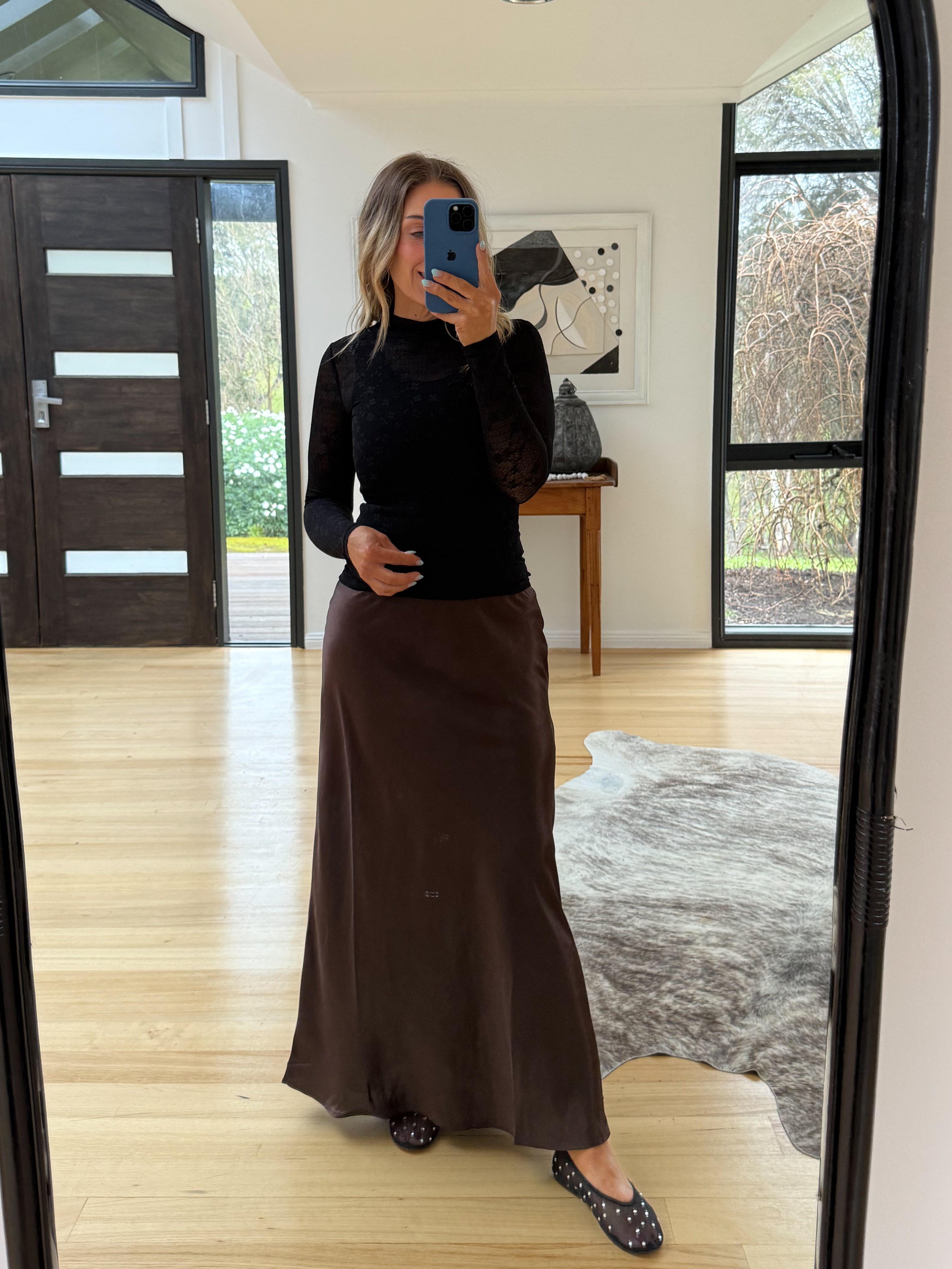 Kristen Skirt- Chocolate