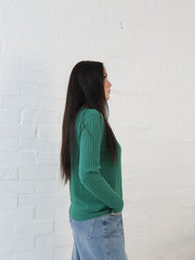 Adison Knit Top- Emerald