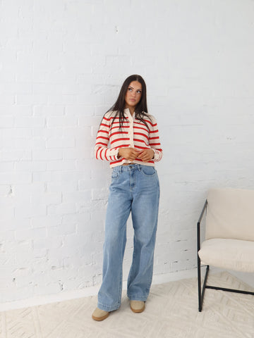 Blanca Cardigan - Red