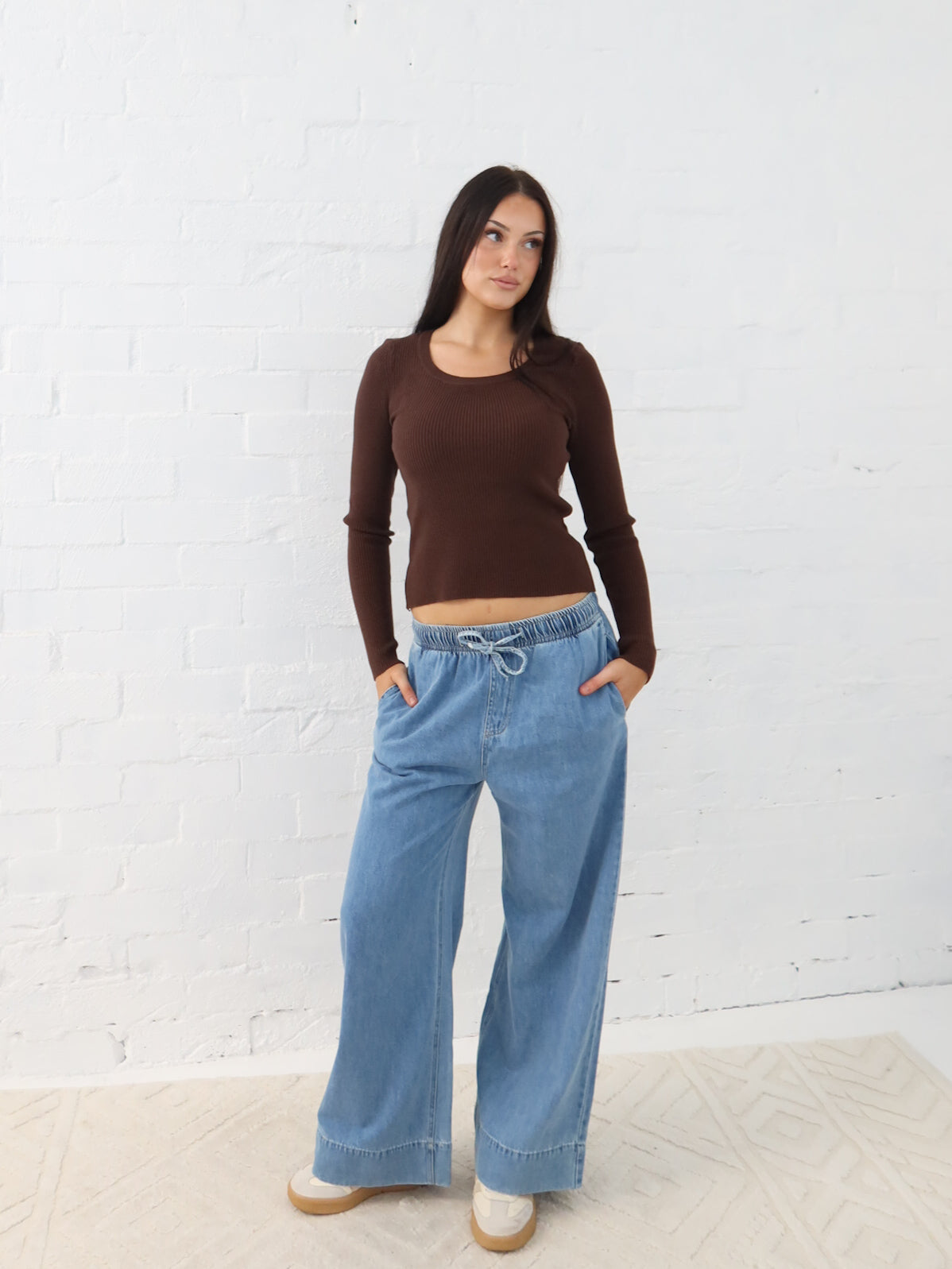 Selma Knit Top - Chocolate