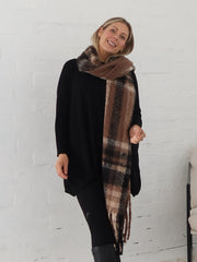 London Scarf - Chocolate