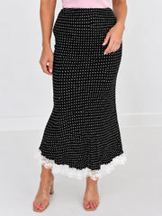 Dottie Skirt- Black/White