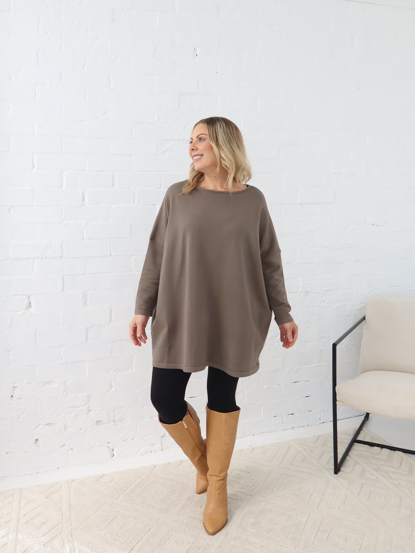 Avery Knit - Khaki