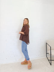 Mimi Blouse - Chocolate