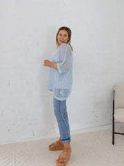 Nia Top- Powder Blue