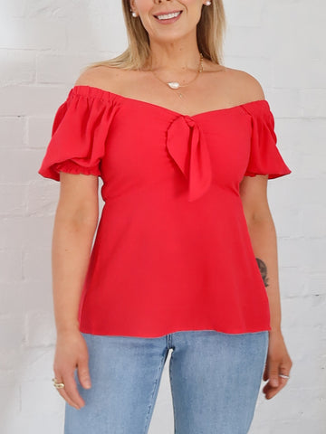 Estella Top- Red