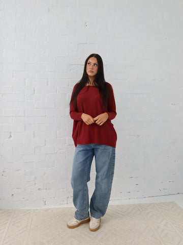 Scout Knit - Burgundy