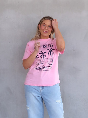 West Coast Tee - Pink