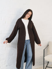 Bonnie Cardigan- Chocolate Speck