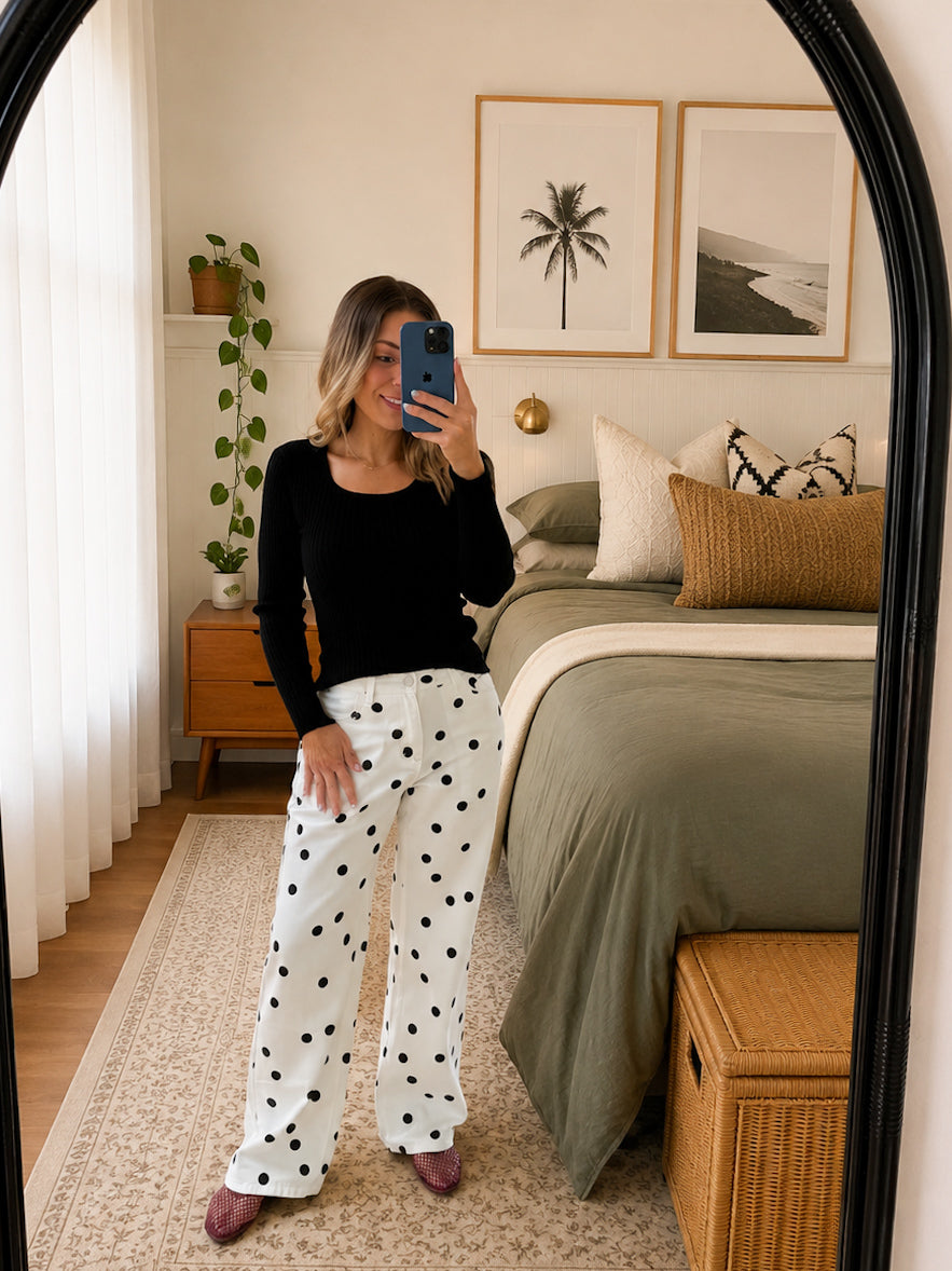 Polka Dot Jeans
